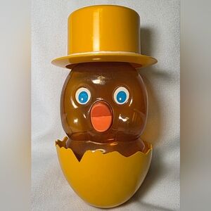 Vintage 1991 Chick In An Eggshell Collectible Plastic Coin Bank